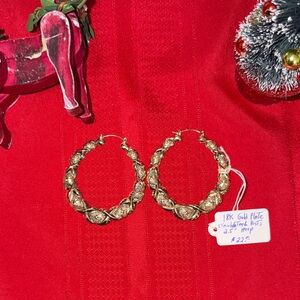 Gold Plated Hoop Earrings